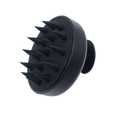 6.5*8cm Zwarte Hoofd van de het Haarborstel van de Siliconeshampoo van de het Haarmassage de Borstelscalp